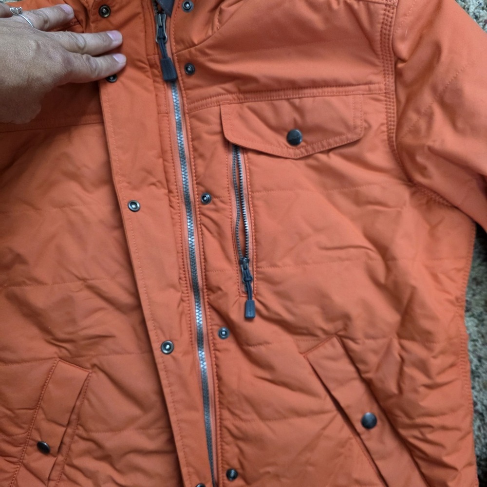 Carhartt Women's Utility Midweight Insulated Jacket Orange Earthen Clay Large - Picture 2 of 9
